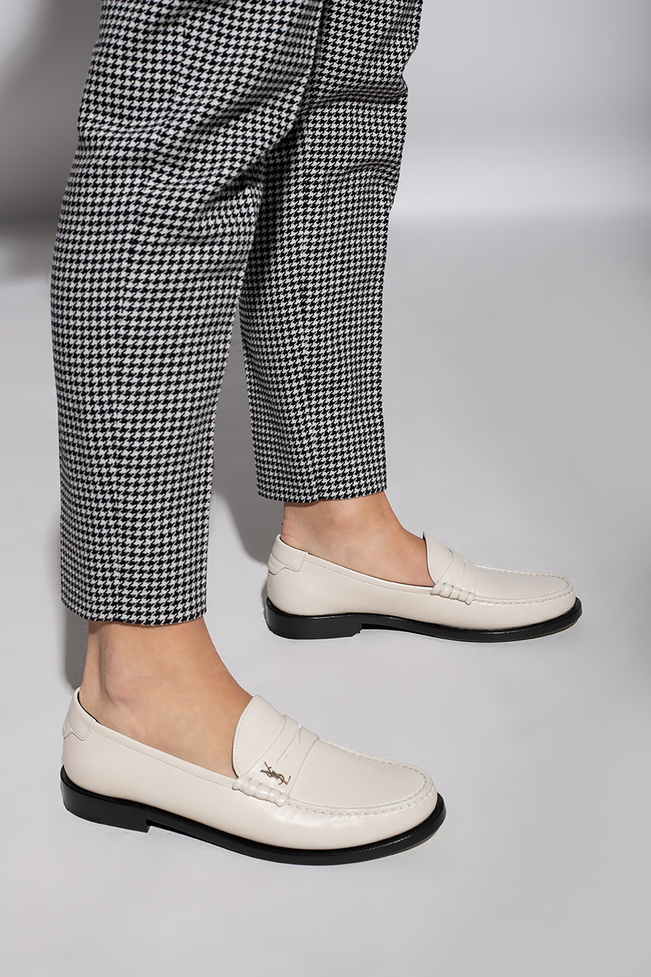 Saint laurent hot sale women's loafers